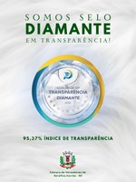 Câmara de Vereadores de Serafina Corrêa conquista Selo Diamante de Transparência e se destaca entre as mais transparentes do Estado 