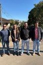 Comissão do Arroio Feijão-cru visita local da nova ponte da BRF e Concedem Entrevista para as Rádios