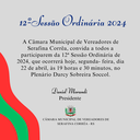Participe: 12ª Sessão Ordinária da Câmara de Serafina Corrêa ocorre hoje, 22 de abril