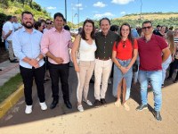 Vereadores participam da inauguração do asfalto que liga Serafina Corrêa e Montauri